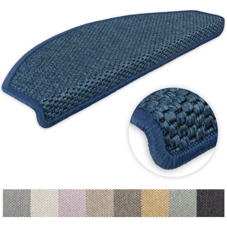 Metzker® Stufenmatte Stufenmatten Göteborg Halbrund, halbrund, Höhe: 8 mm, 1 Stück - Blau – Bild 1