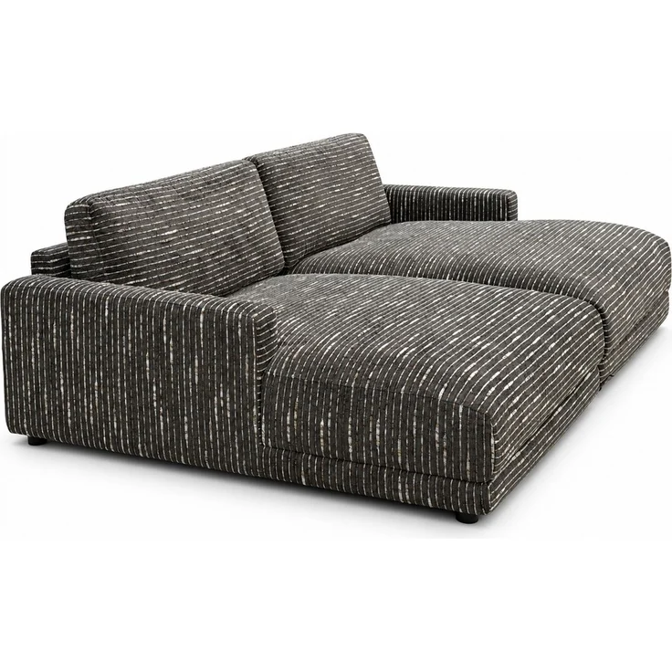 KAWOLA Big Sofa MARLIN Stoff braun 80 x 168 x 262 cm – Bild 3