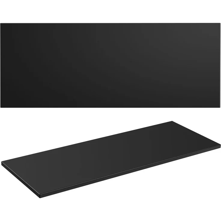 Waschtischunterschrank 120cm ADELAIDE-56-BLACK in matt schwarz mit gerillter Front, B/H/T 120,6/59,2/46,5 cm – Bild 8