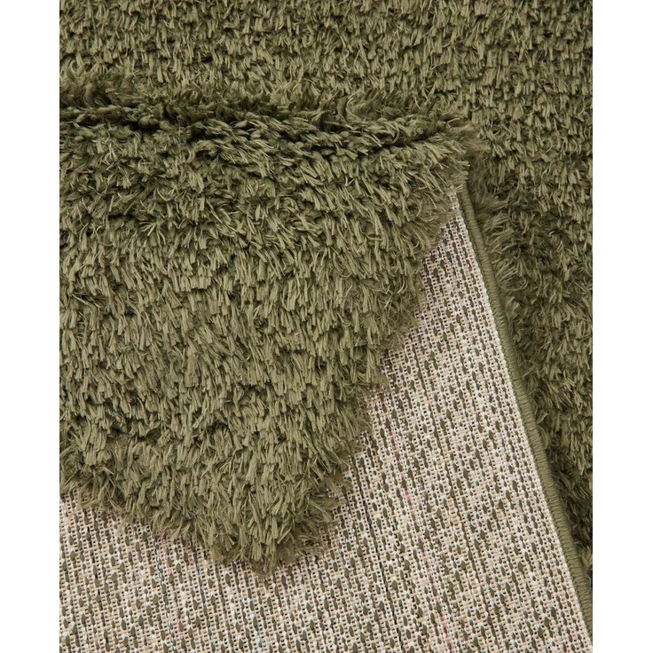 TaraCarpet Flokati-Teppich TaraCarpet Flokati Eco Langflorteppich Shaggy, rechteckig, Höhe: 52 mm, Flokati Hochflor Langflor weich grün Wohnzimmer Schlafzimmer 80x150 – Bild 3