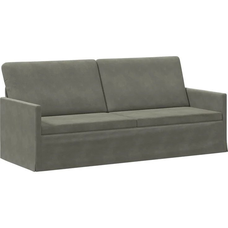 vidaXL Sofa-Set 2 pcs Hellgrau Cordstoff 3433254 – Bild 4
