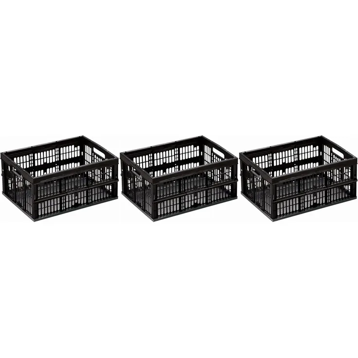 Gardissimo 3er-Set Klappbox Faltbox Klappkorb klappbar Einkaufskorb 32L
