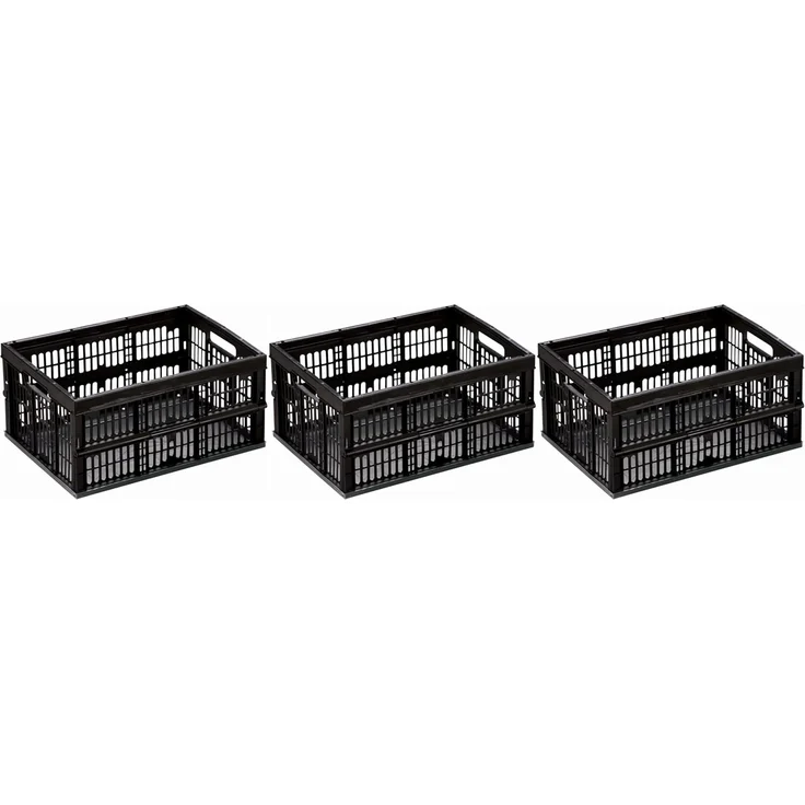 Gardissimo 3er-Set Klappbox Faltbox Klappkorb klappbar Einkaufskorb 32L – Bild 1