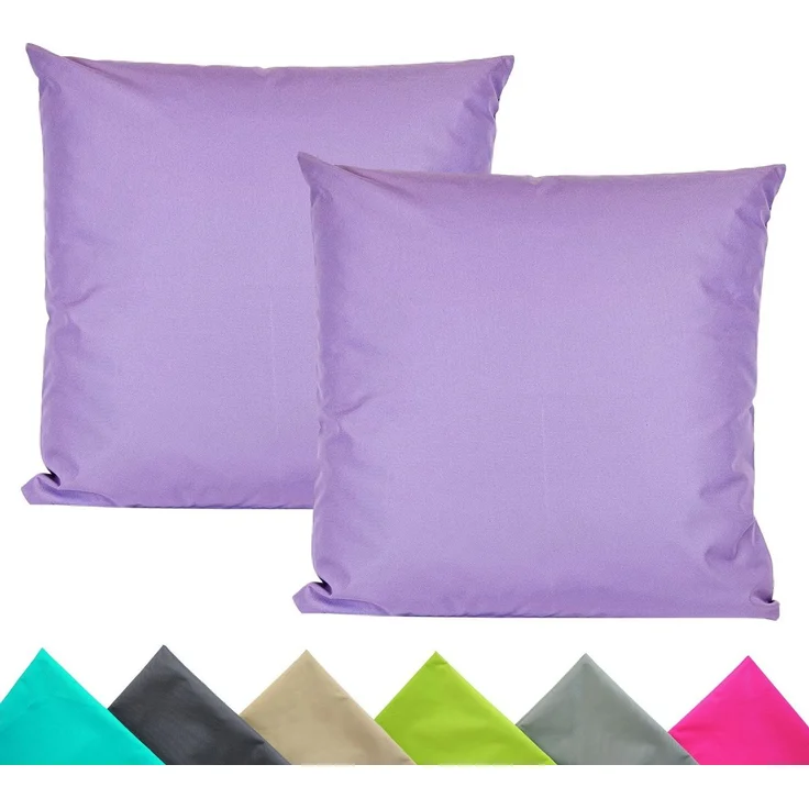JACK Kissenbezüge 2er Set 40x40cm Outdoor Wasserfest, (2 Stück), 2x Kissenhülle, strapazierfähig, wasserabweisend, Innen & Außen – Bild 1