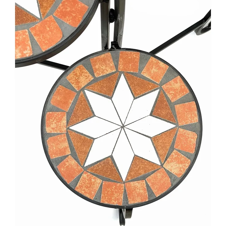 Blumentreppe Merano 12020 Mosaik 55cm Blumenständer Blumenregal Blumenhocker – Bild 3