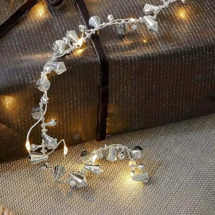 Mirabeau LED-Lichterkette Lichterkette Bryesa silber – Bild 3