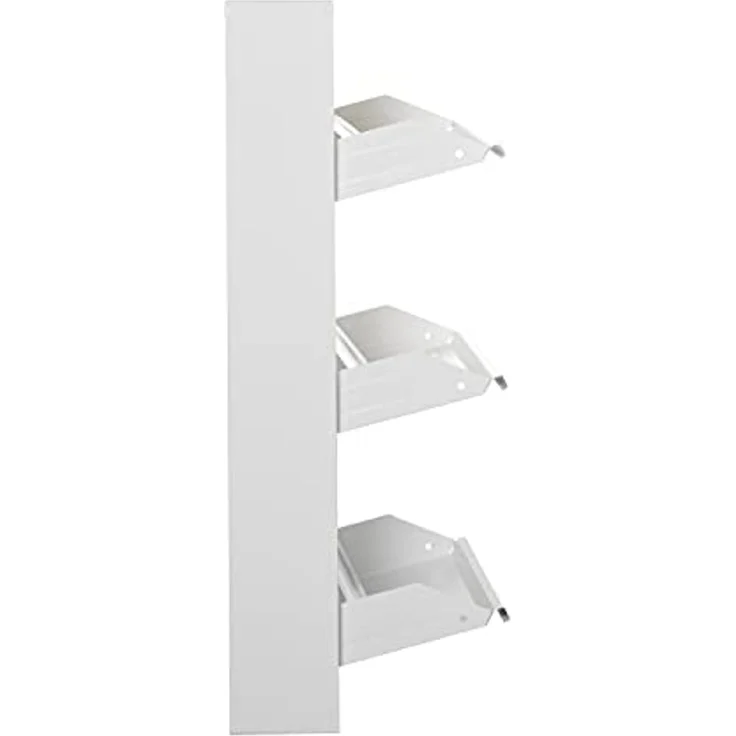 DRW d'casa Schuhschrank aus Metall, mit 5 Klappen, Weiß, 50 x 166 x 169 cm. – Bild 5