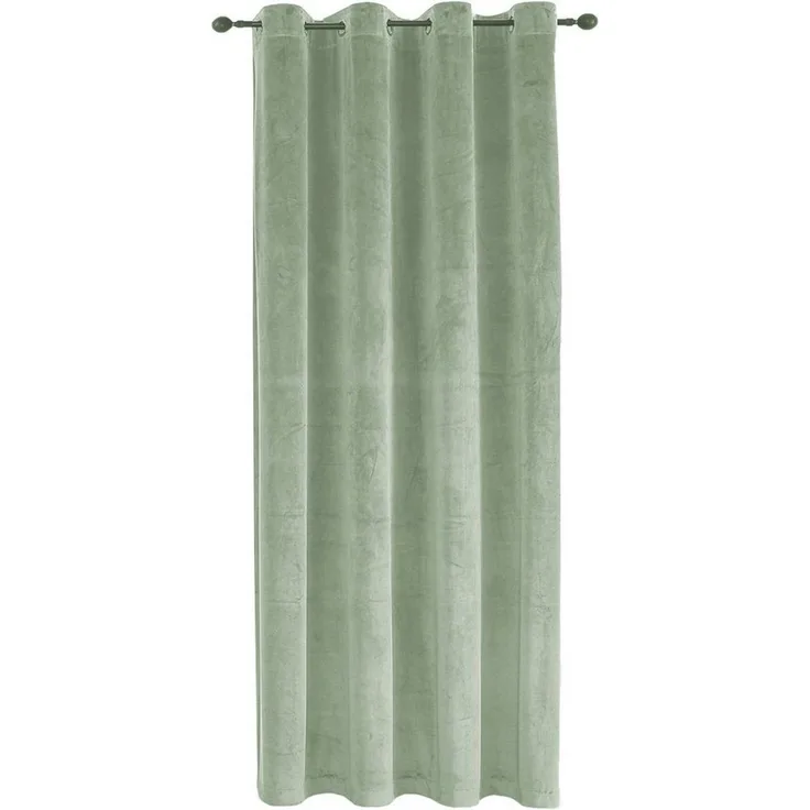 Haus und Deko Gardine Vorhang Ösen 140x175 cm Verdunkelung Samt weich blickdicht Gardine (1 St), Ösen, Polyester