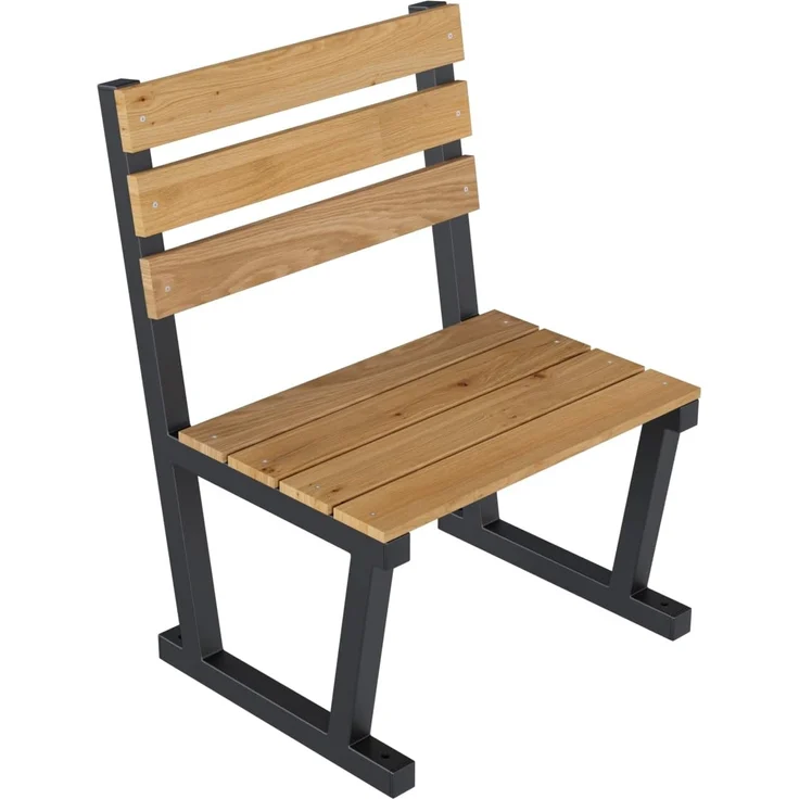 QLS Gartenbank Bankbeine BERLIN (Set 2 Stück, pulverbeschichtet), Bankgestell Bankfüße Beine aus Stahl schwarz – Bild 8