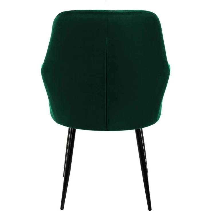 ML-DESIGN Stuhl Esszimmerstuhl ergonomisch & gepolstert, Esstischstuhl mit Rückenlehne (4 St), Wohnzimmerstuhl Dunkelgrün Samtbezug Küchenstuhl Polsterstuhl – Bild 3