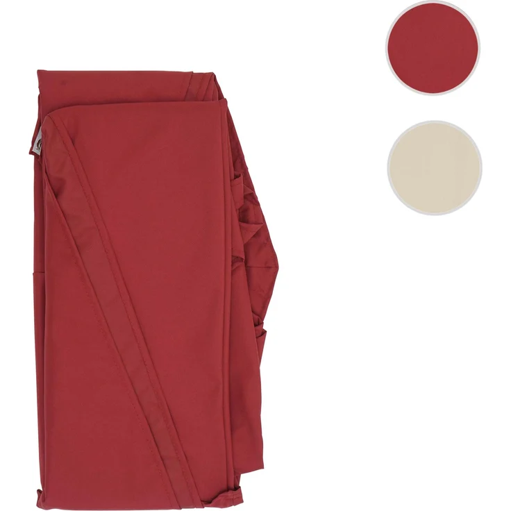 Sonnenschirmbezug HWC-A96, 8 Streben rund Ø3m 220g/m² Polyester, Ersatz-Bezug z.B. für Ampelschirm HWC-A96 ~ bordeaux – Bild 8