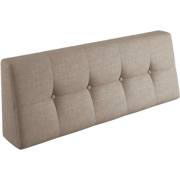 sunnypillow Rückenkissen Palettenkissen gesteppt Rückenkissen 120x40x20/10cm, Sandfarben – Bild 1