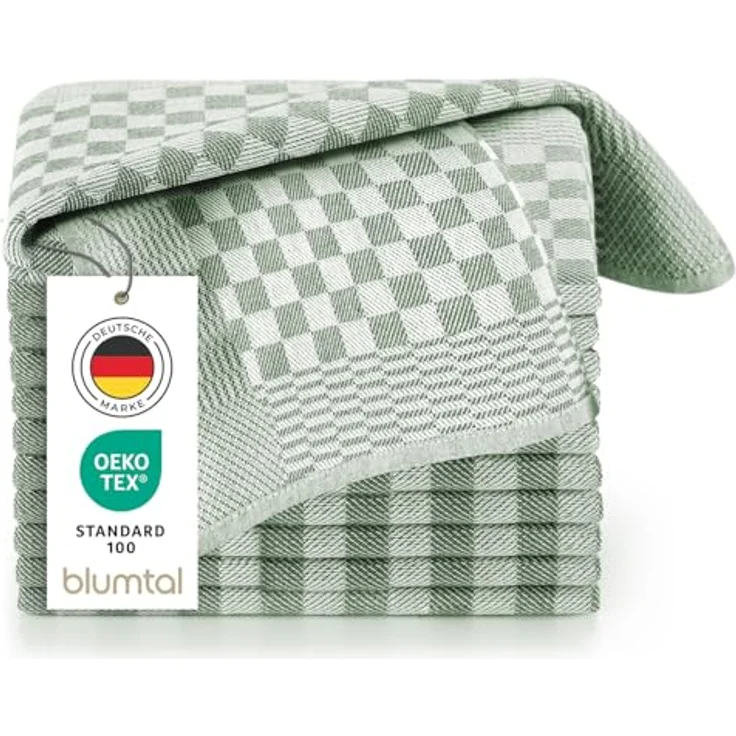 Blumtal Geschirrtuch Premium Geschirrhandtücher in 50 x 70 cm, (Set, 5-tlg, 5, 10 oder 20 Geschirrtücher), 100% Baumwolle, Oeko-TEX® Zertifiziert – Bild 2