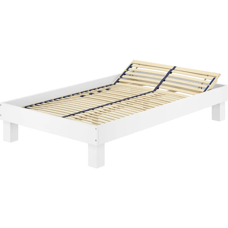 Erst-Holz Holzbett breites Futonbett 120x200 Buche mit Federholzrahmen