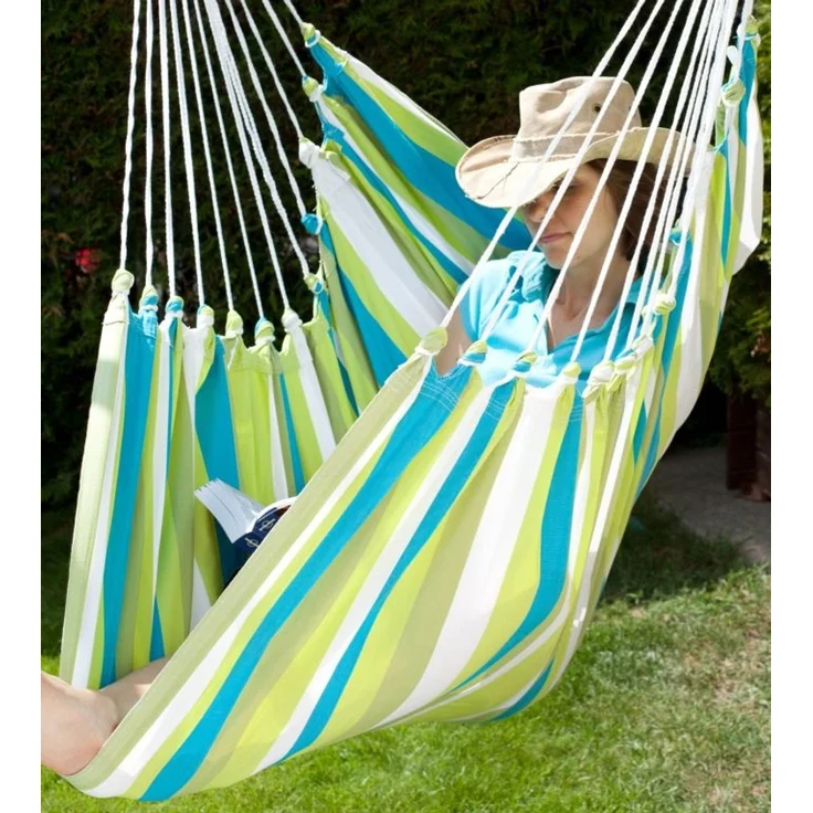 MacaMex Hängestuhl Cayo Grande Beach, wetterfest, grün, 110x175 cm – Bild 2