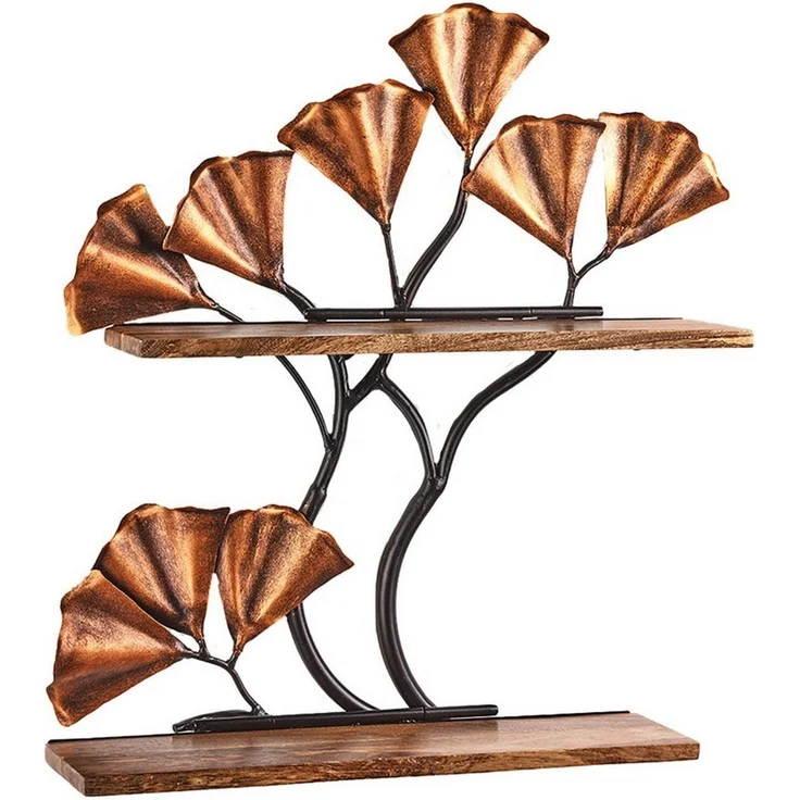 Kobolo Regal Wandregal Hängeregal Bücherregal ELARA - 2 Böden, Stück 1-tlg, 62Lx18Bx61H cm – Bild 5