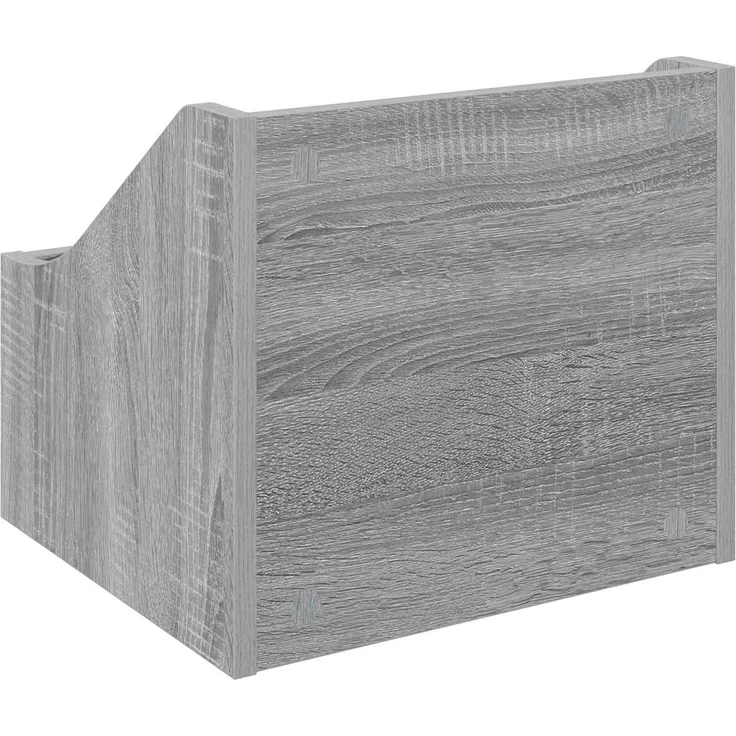 vidaXL LP Plattenbox 2 stk. Sonoma-Grau 37 x 33 x 32 cm Holzwerkstoff 8012773 – Bild 7