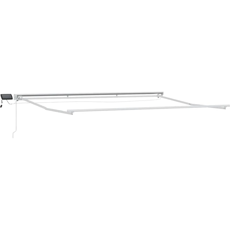 vidaXL Manueller Markisenrahmen mit LEDs Sand 4,5 x 3,5 m 3426298 – Bild 2