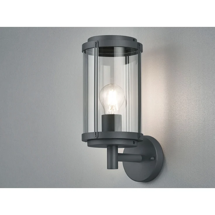 Wandleuchte, anthrazit, Alu Druckguss, H 32 cm, TANARO – Bild 3