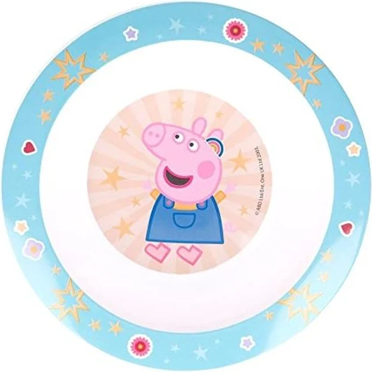 Peppa Pig Kindergeschirr ab 4 Jahren Schale für Kinder mikrowellengeeignet – Bild 2