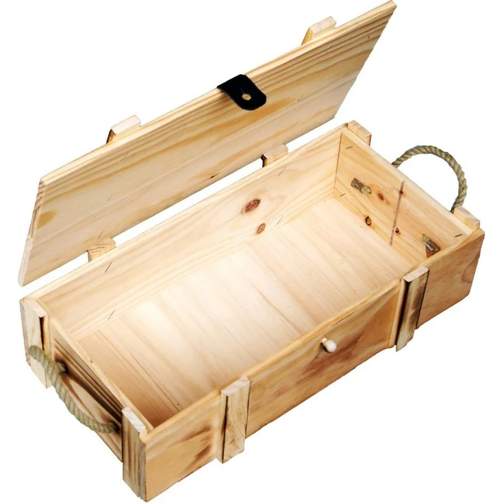 Kistenkolli Altes Land Allzweckkiste 2er Weinkisten geflammt Holzwolle Dekokiste Hochzeitskiste (Spar-Set, 1er Set) – Bild 2