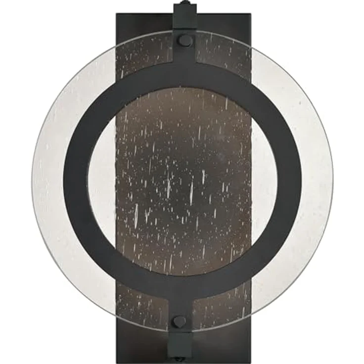Westinghouse Maddox 63741, Einflammige dimmbare LED-Wandleuchte für Außenbereiche in Mattschwarz mit klarem Antikglas, 15 Watt, 3000K warmweiß – Bild 2