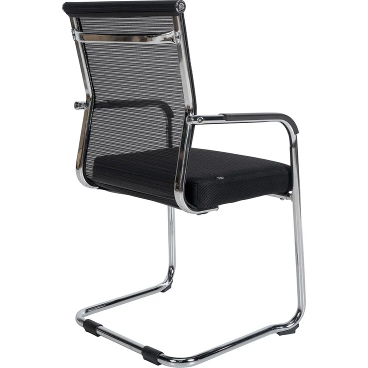 CLP 2er Set Besucherstühle Denny Mesh freischwingend,chrom – Bild 3