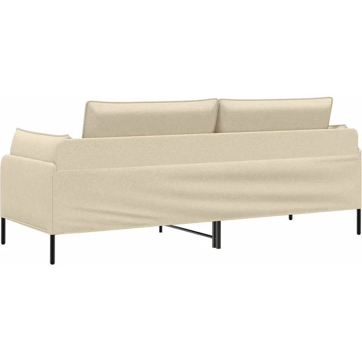 vidaXL 3-Sitzer-Sofa Creme 222 x 81 x 89 cm Stoff 42048636 – Bild 5