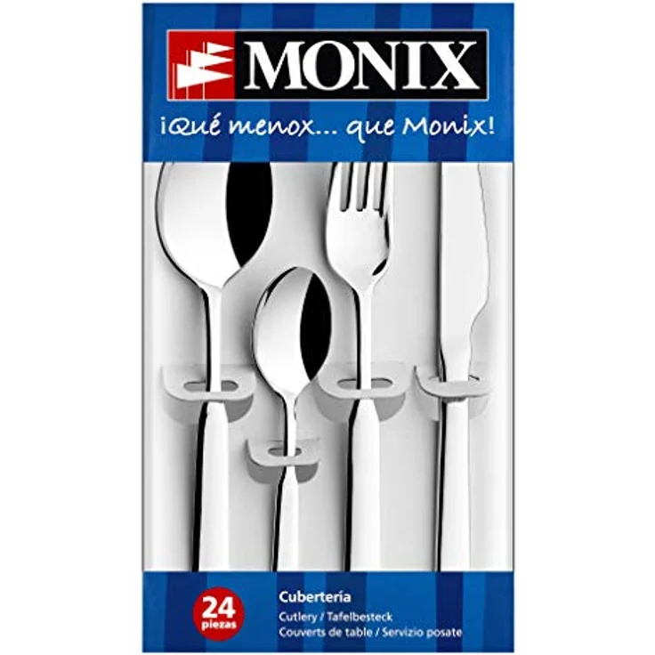 Monix M180974 Europa Besteck Set mit Steakmesser bedeckt, Edelstahl – Bild 6