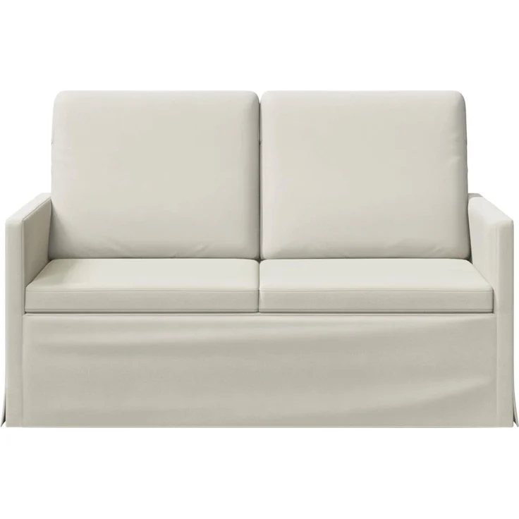 vidaXL 2-Sitzer Sofa Creme 130 x 81 x 82 cm Samt (V) 42041062 – Bild 2