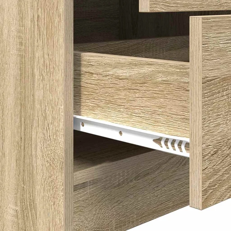 vidaXL Highboard mit Schubladen Sonoma-Eiche 45,5 x 34 x 127 cm 869364 – Bild 9