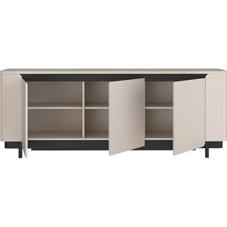 Sideboard Venedig / Vodol, Holzwerkstoff, Beige, 205 x 78 x 45 cm – Bild 4