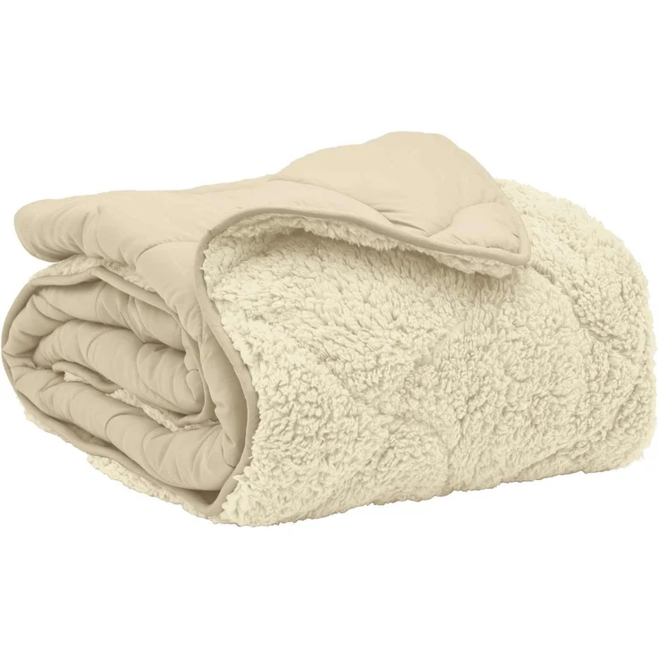 vidaXL Winterbettdecke 155 x 220 cm Winter Creme Atmungsaktiv 42026368 – Bild 2