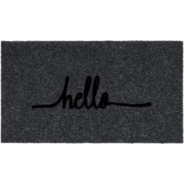 ASTRA Fußmatte Power Flock 3, rechteckig, Höhe: 10 mm, Flock Fussmatte, Türmatte mit Schriftzug, wetterfest – Bild 1