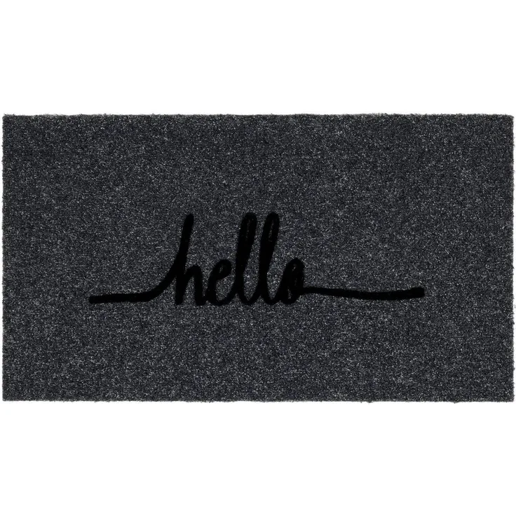 ASTRA Fußmatte Power Flock 3, rechteckig, Höhe: 10 mm, Flock Fussmatte, Türmatte mit Schriftzug, wetterfest