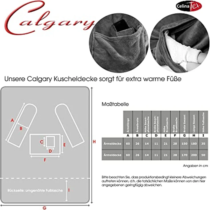 Wohndecke Calgary Kuscheldecke mit Ärmeln Sofa warm 150x180cm meliert blau, CelinaTex, allergikergeeignet,bügelfrei,flauschig,kuschelweich,mollig warm – Bild 7