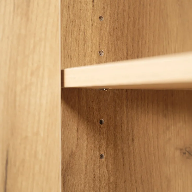 ZUBALIYA Hochschrank 60x35x160 cm, mit verstellbaren Einlegeböden und Aktenschrank mit sanft schließender Tür, Aufbewahrungsschrank für Büro, Wohnzimmer und Flur,Aktenschränke,Sideboard – Bild 14