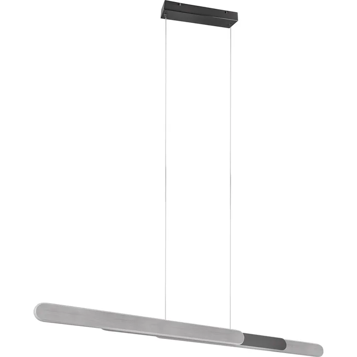 LED Pendelleuchte HELIOS Silber dimmbar & ausziehbar, max. Breite 130cm