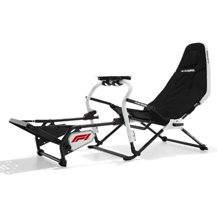 Playseat Challenge DD - F1® Edition Sim-Racing-Cockpit, klappbarer Rahmene aus hochkohlenstoffhaltigem Stahl, ergonomische Körperunterstützung, Schwarz