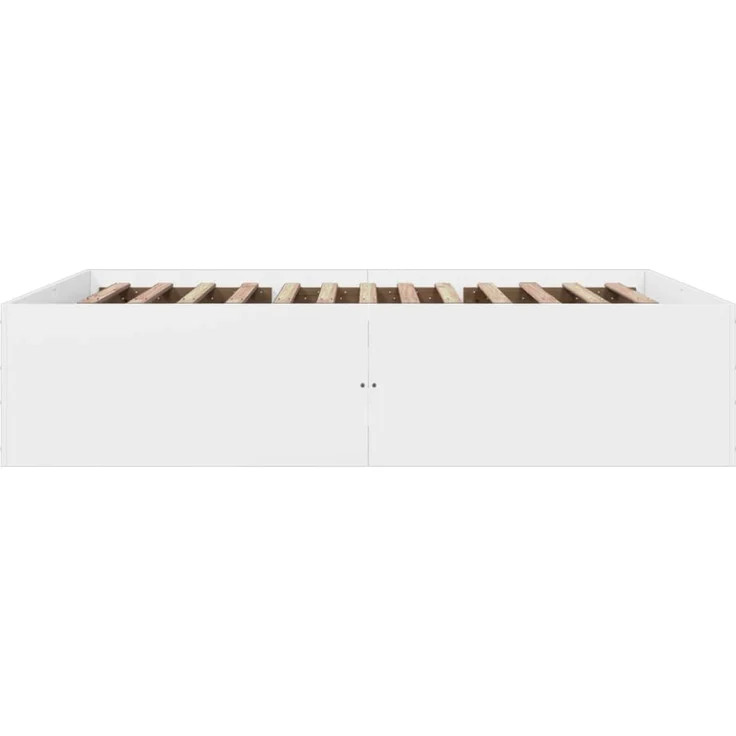 vidaXL Bettgestell Weiß 150x200 cm Holzwerkstoff 3280916 – Bild 5