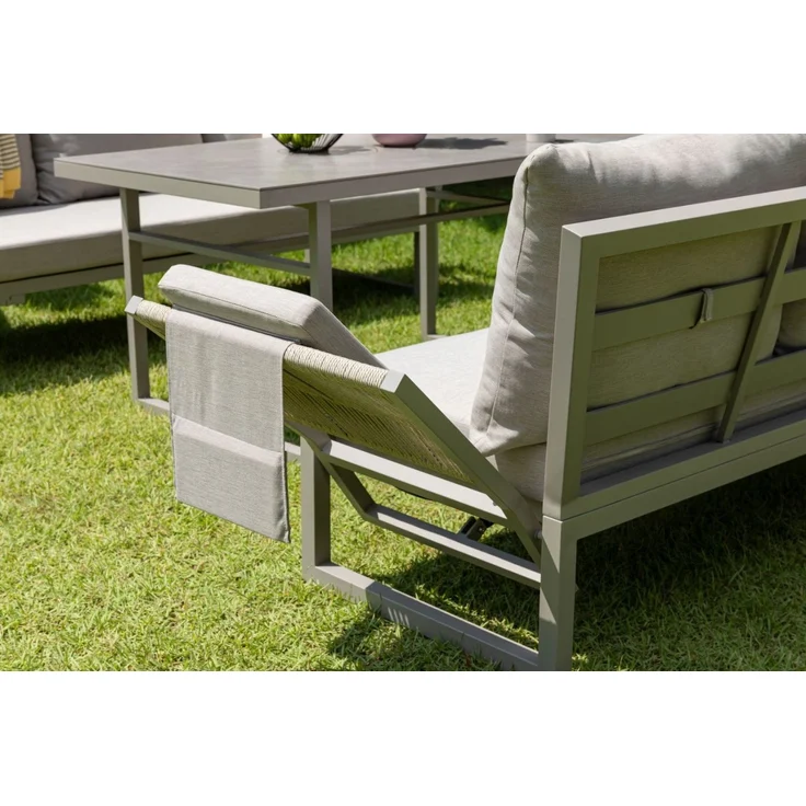 Gardissimo Alu Garten 3-in-1 Ecklounge "San Luca", hell – Bild 4