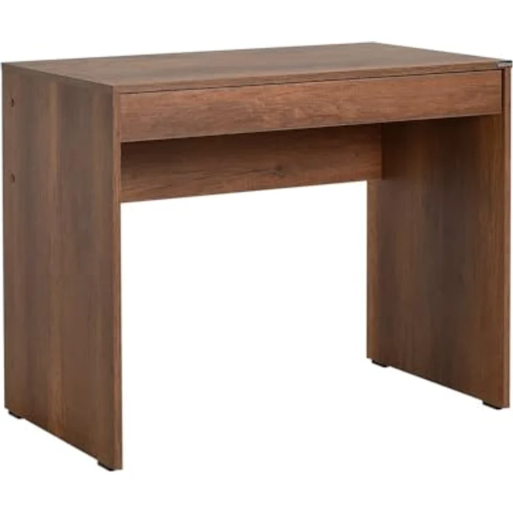 Stylish Study Desk, Oslo & Walnut, 90 x 75 x 55 cm | 100% Melamine Coated Particle Board, 16 mm Thickness | Ideal for Modern Home Office & Study – Bild 5