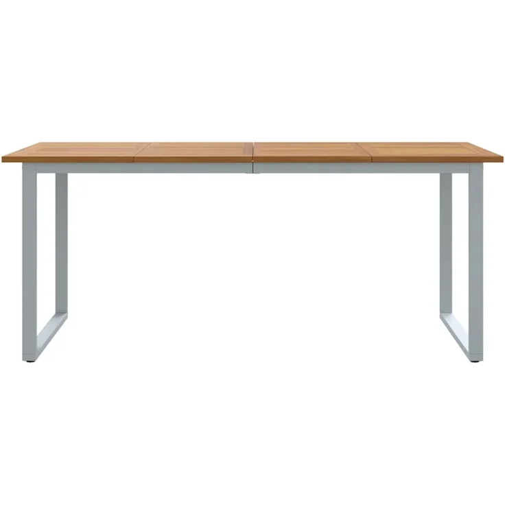 vidaXL Gartentisch Grau 180 x 90 x 75 cm Massivholz Akazie 4010596 – Bild 5