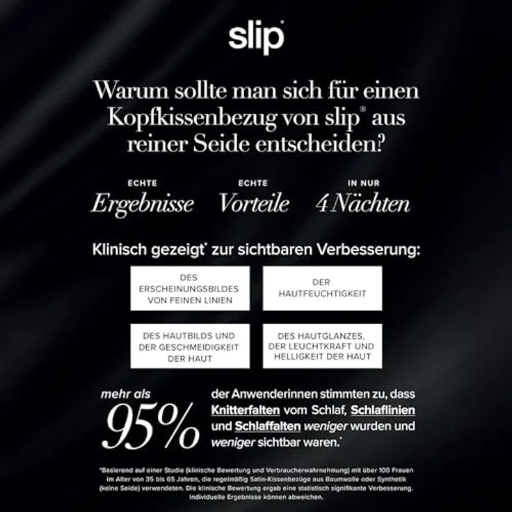 SLIP 22 Momme Seidenkissenbezug 80 x 80cm, Petal Design, 100% Maulbeer Seide, atmungsaktiv, hypoallergen, Dunkelgrau – Bild 3
