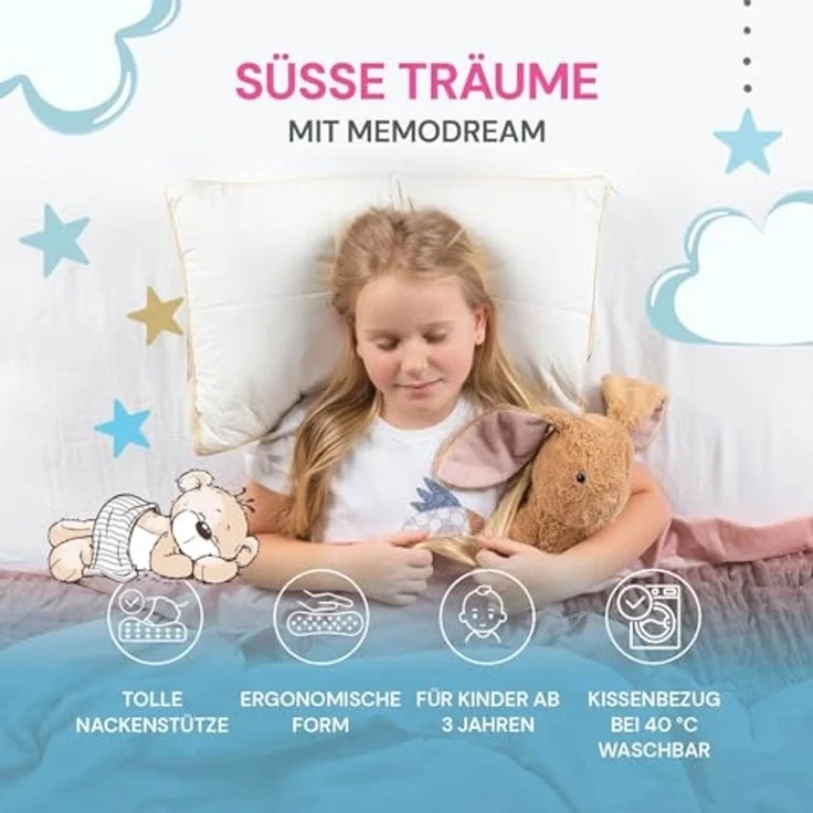 Vitapur Kinderkopfkissen 30x50 ab 3 Jahren – Bild 6
