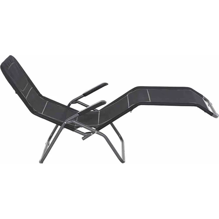 Siena Garden Sonnenliege ANCO, 144 x 72,5 x 103,5 cm J40966 schwarz – Bild 6