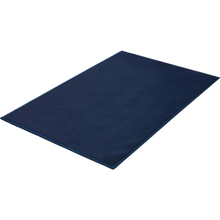 Kleine Wolke Badematte »Velvet«, Badvorleger, Badezimmer Teppich, Höhe 5 mm, rutschhemmend beschichtet, fußbodenheizungsgeeignet, Polyester, rechteckig, Badteppich, Uni Farben, Samt-Optik, leichter Schimmer