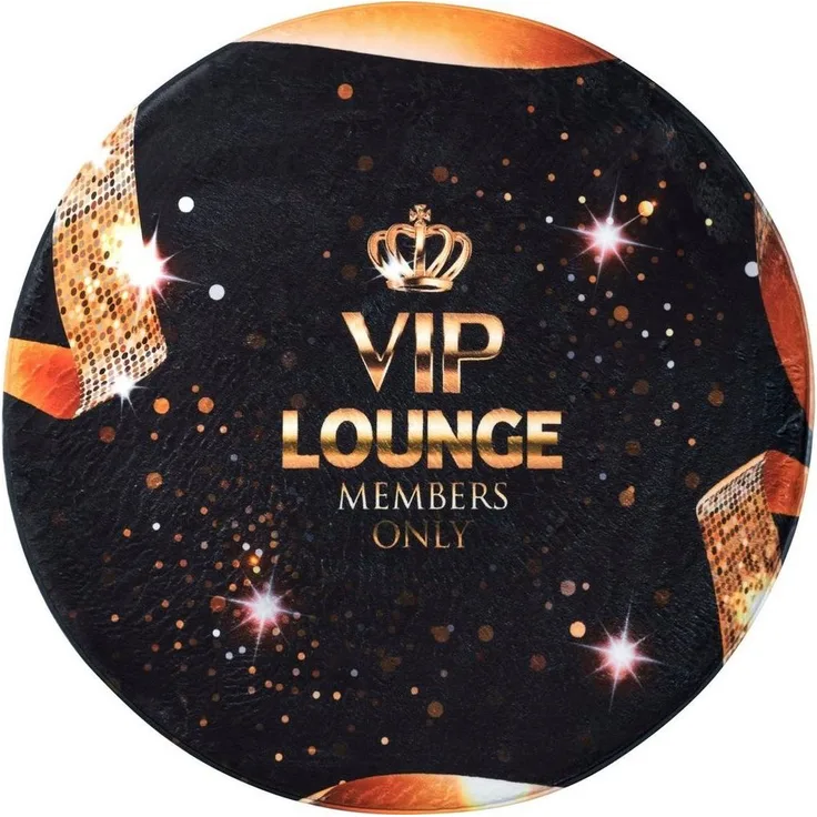 Sanilo Schaum-Badematte rund VIP-Lounge, Höhe 15 mm, Memory Schaum, rutschhemmend beschichtet, fußbodenheizungsgeeignet, schnell trocknend, strapazierfähig, rund, super weich, kräftige Farben, rutschhemmend, waschbar, Ø80cm