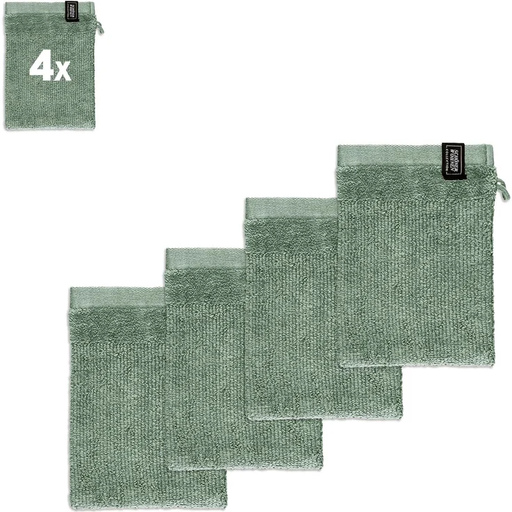 SCHÖNER WOHNEN-Kollektion Waschhandschuh Sense, (Packung, 4-St)
