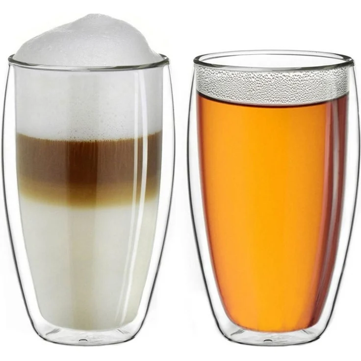 Creano Teeglas Thermoglas “SH” 2er-Set 250ml, 2-tlg, Borosilikatglas, 2 Gläser